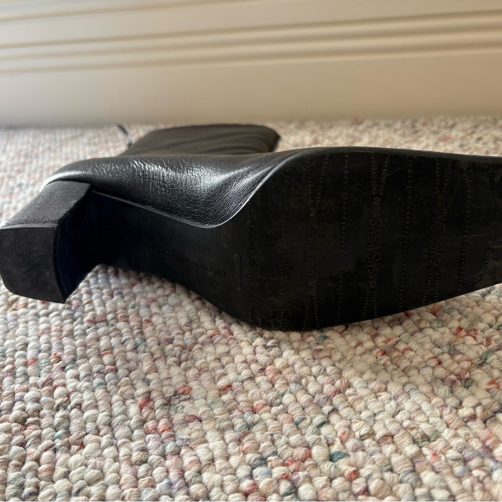 Stuart Weitzman Black Heeled Boots - Picture 3 of 6